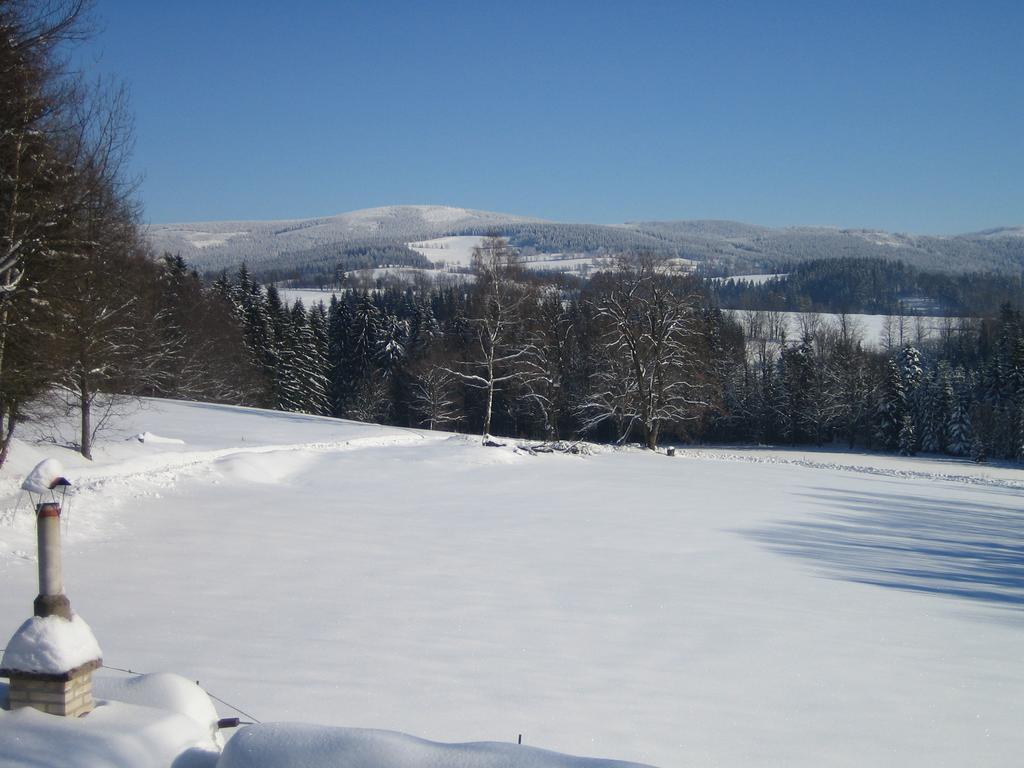 فيلا Nové Město nad Metujíفي Chalet Lomy الغرفة الصورة