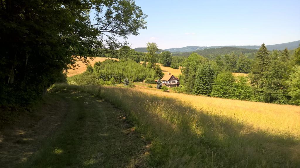فيلا Nové Město nad Metujíفي Chalet Lomy الغرفة الصورة